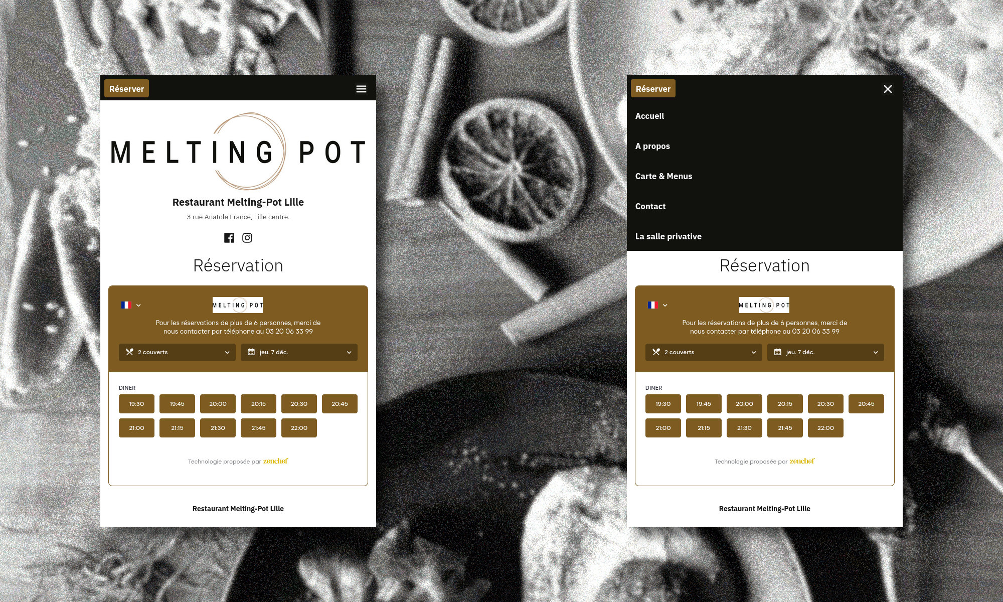 Le site internet du "Melting Pot".