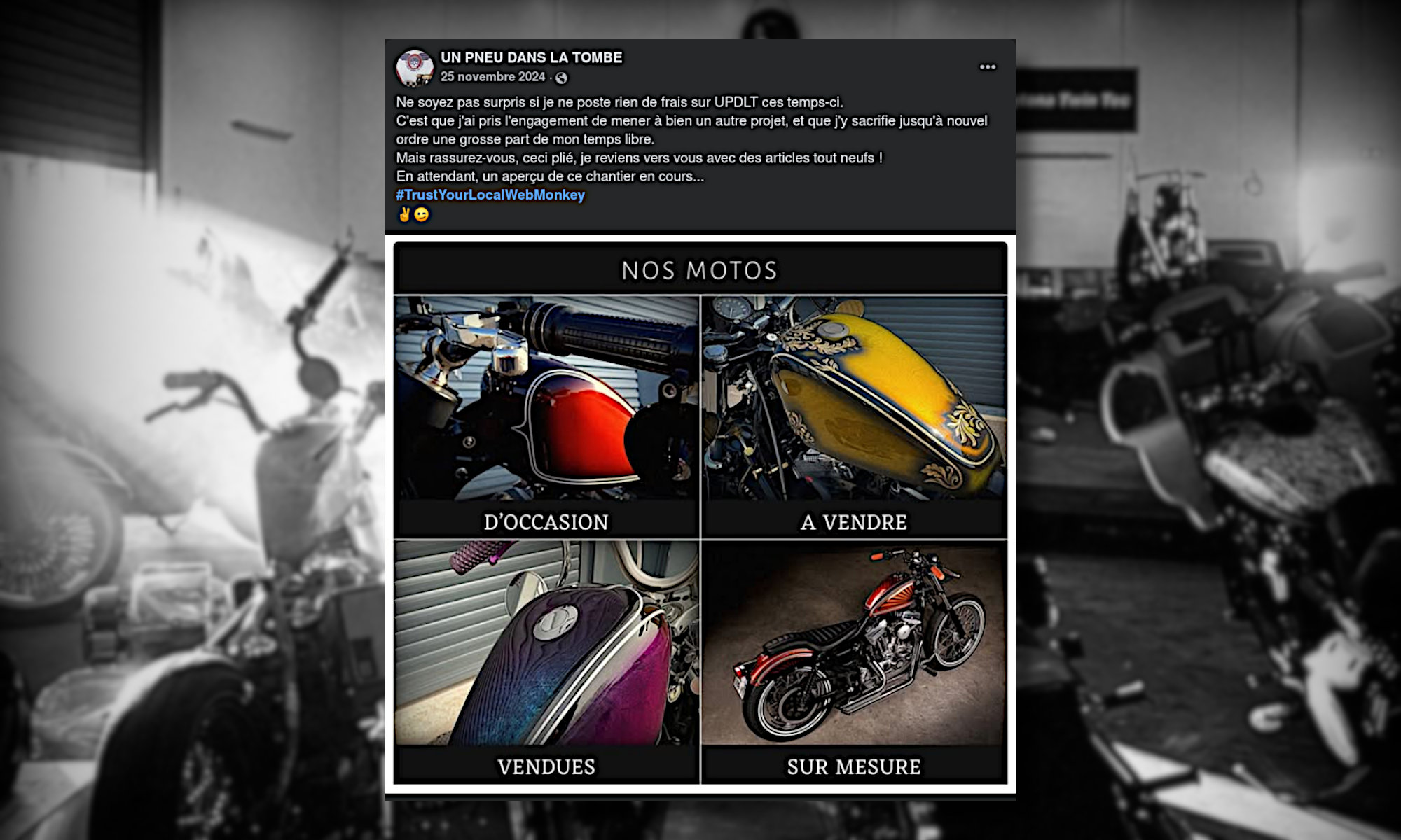"Leuk Motorcycle" : Création d'un site internet.